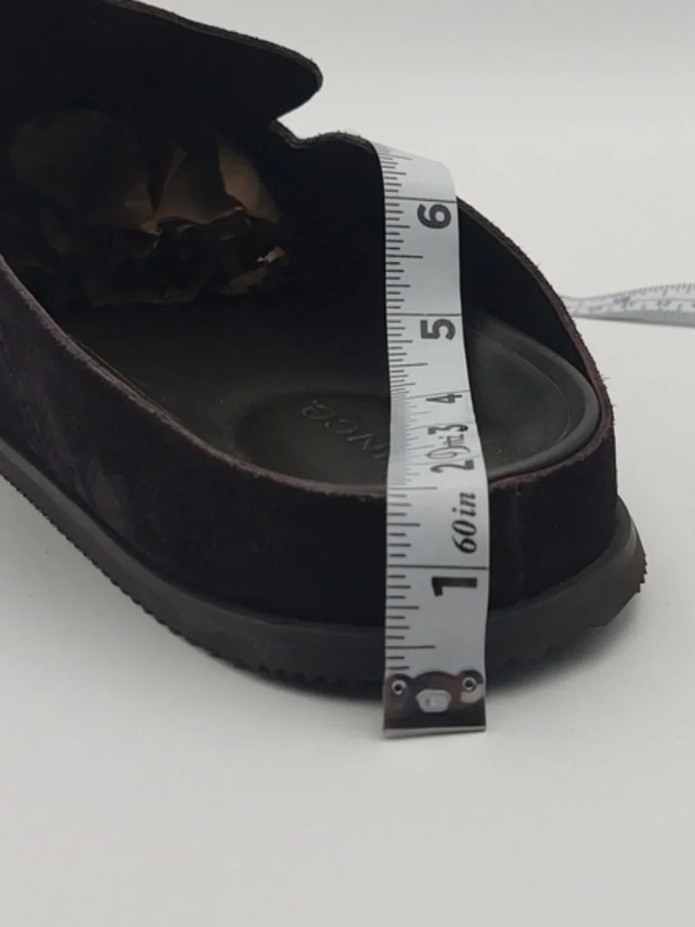 Vince Decker Clog Suede Leather Slip On 12 Minimalist Stealth Wealth Brown